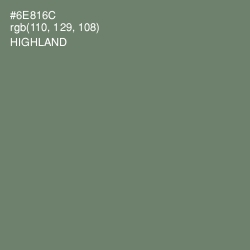 #6E816C - Highland Color Image