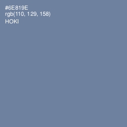 #6E819E - Hoki Color Image