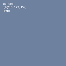 #6E819F - Hoki Color Image