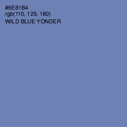 #6E81B4 - Wild Blue Yonder Color Image