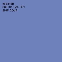 #6E81BB - Ship Cove Color Image