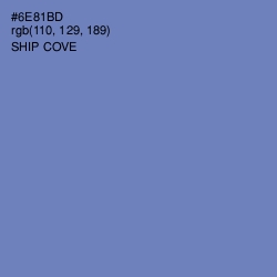 #6E81BD - Ship Cove Color Image