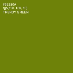 #6E820A - Trendy Green Color Image