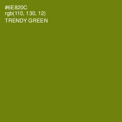 #6E820C - Trendy Green Color Image