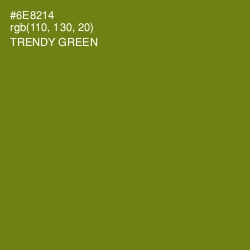 #6E8214 - Trendy Green Color Image