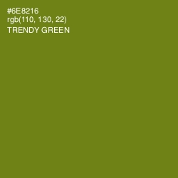 #6E8216 - Trendy Green Color Image
