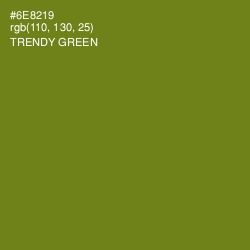 #6E8219 - Trendy Green Color Image