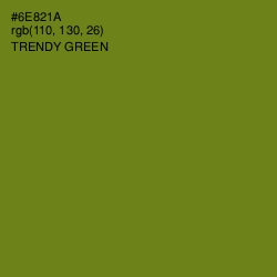 #6E821A - Trendy Green Color Image