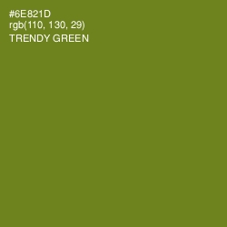 #6E821D - Trendy Green Color Image