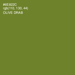 #6E822C - Olive Drab Color Image