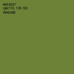 #6E8237 - Wasabi Color Image