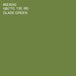 #6E8242 - Glade Green Color Image