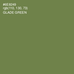 #6E8249 - Glade Green Color Image