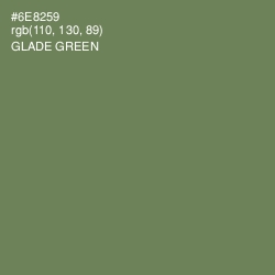 #6E8259 - Glade Green Color Image