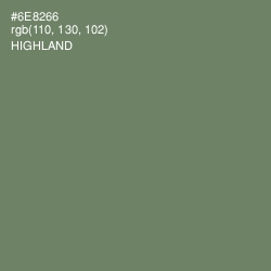 #6E8266 - Highland Color Image