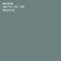 #6E8280 - Sirocco Color Image