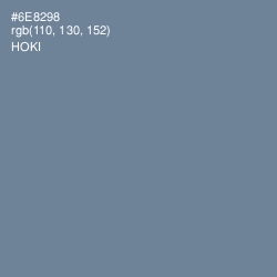 #6E8298 - Hoki Color Image
