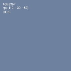 #6E829F - Hoki Color Image