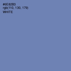 #6E82B3 - Wild Blue Yonder Color Image