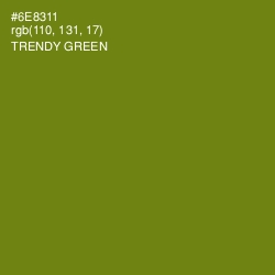 #6E8311 - Trendy Green Color Image