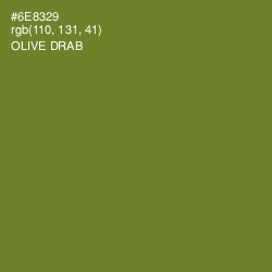 #6E8329 - Olive Drab Color Image