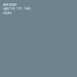 #6E8390 - Hoki Color Image