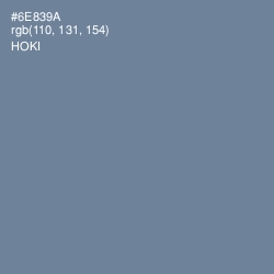 #6E839A - Hoki Color Image