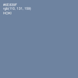 #6E839F - Hoki Color Image