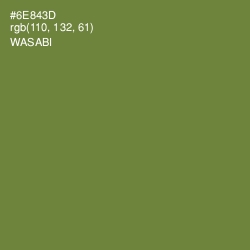 #6E843D - Wasabi Color Image