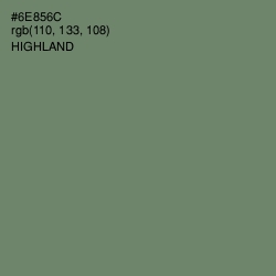 #6E856C - Highland Color Image