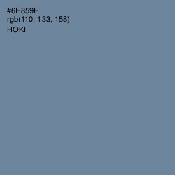 #6E859E - Hoki Color Image