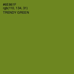 #6E861F - Trendy Green Color Image