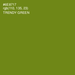 #6E8717 - Trendy Green Color Image