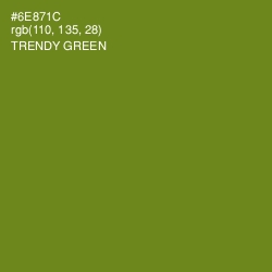 #6E871C - Trendy Green Color Image