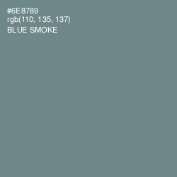 #6E8789 - Blue Smoke Color Image