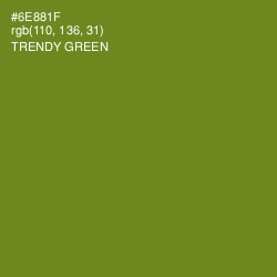 #6E881F - Trendy Green Color Image