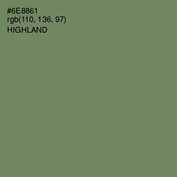 #6E8861 - Highland Color Image