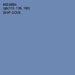 #6E88B4 - Ship Cove Color Image