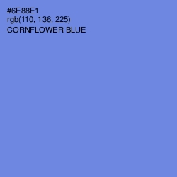 #6E88E1 - Cornflower Blue Color Image