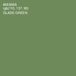 #6E895A - Glade Green Color Image