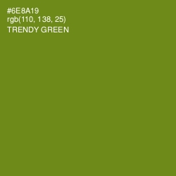 #6E8A19 - Trendy Green Color Image