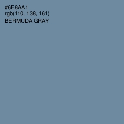 #6E8AA1 - Bermuda Gray Color Image