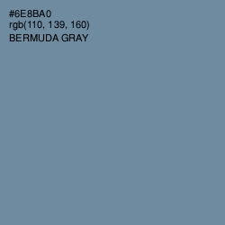 #6E8BA0 - Bermuda Gray Color Image