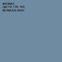 #6E8BA2 - Bermuda Gray Color Image