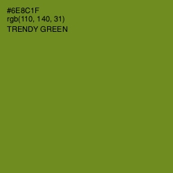 #6E8C1F - Trendy Green Color Image