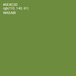 #6E8C3D - Wasabi Color Image