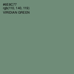 #6E8C77 - Viridian Green Color Image