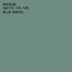 #6E8C80 - Blue Smoke Color Image