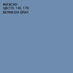 #6E8CAD - Bermuda Gray Color Image