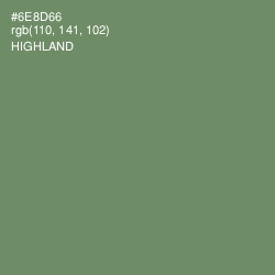 #6E8D66 - Highland Color Image